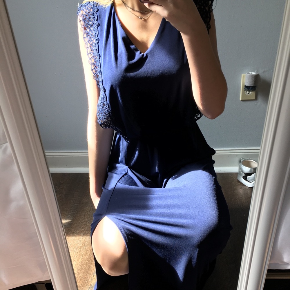Navy Blue Maxi Dress